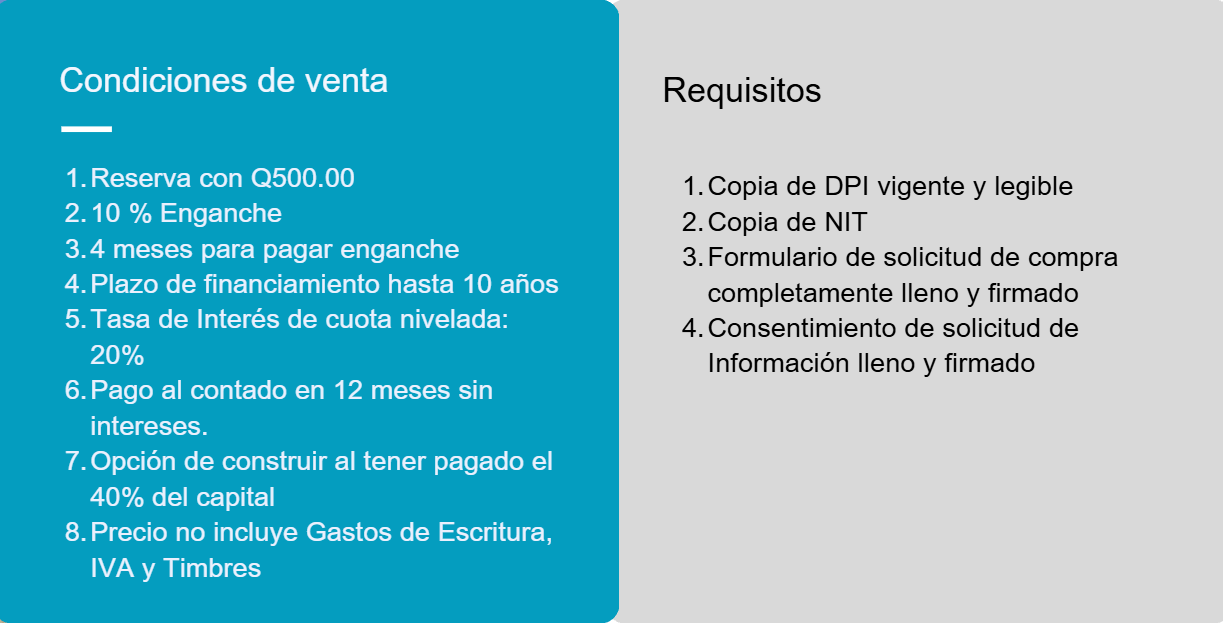 Información de financiamiento